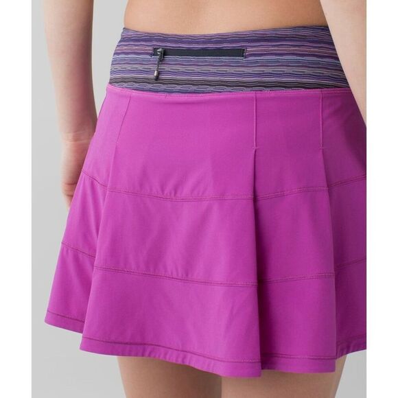 Lululemon Pace Rival Skirt II  violet pink MINI SKORT SKIRT sz 8 - Picture 1 of 8